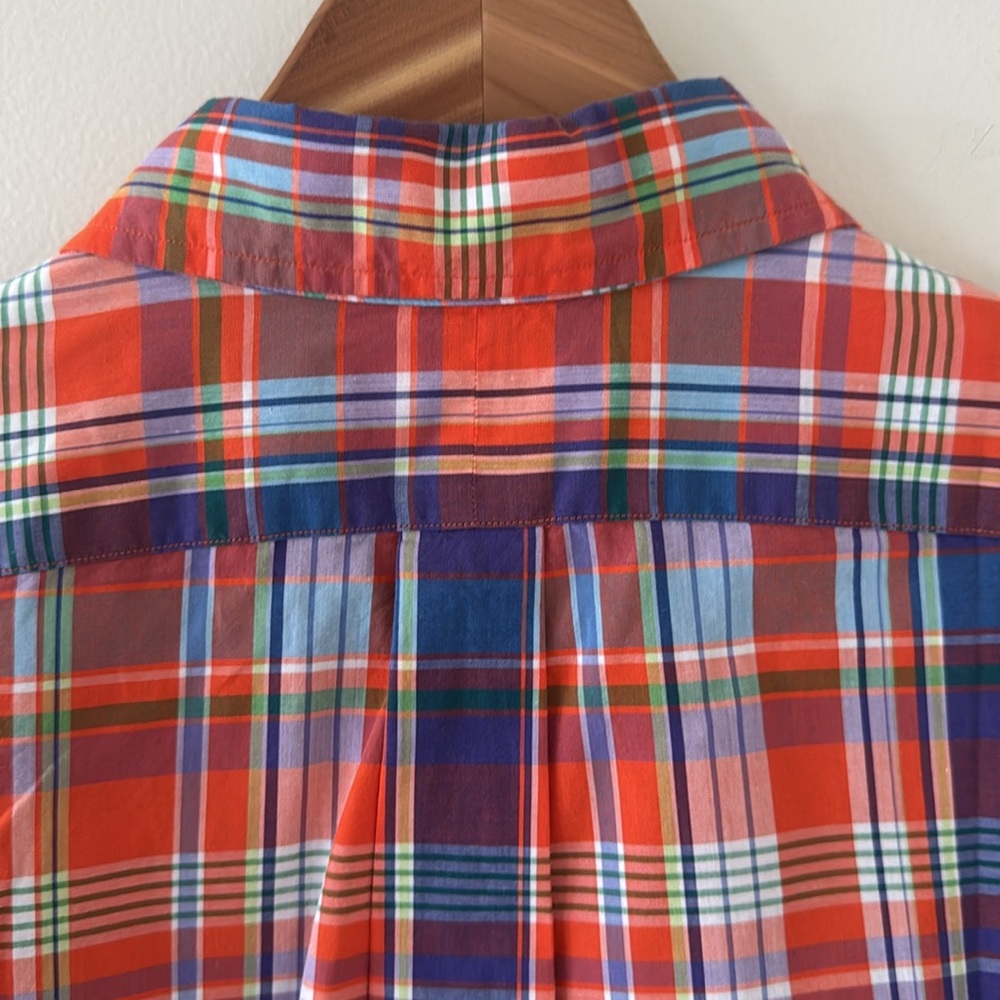 Ralph Lauren Custom‎ Fit Plaid Casual Button Down Dress Shirt Size XL - Picture 7 of 8